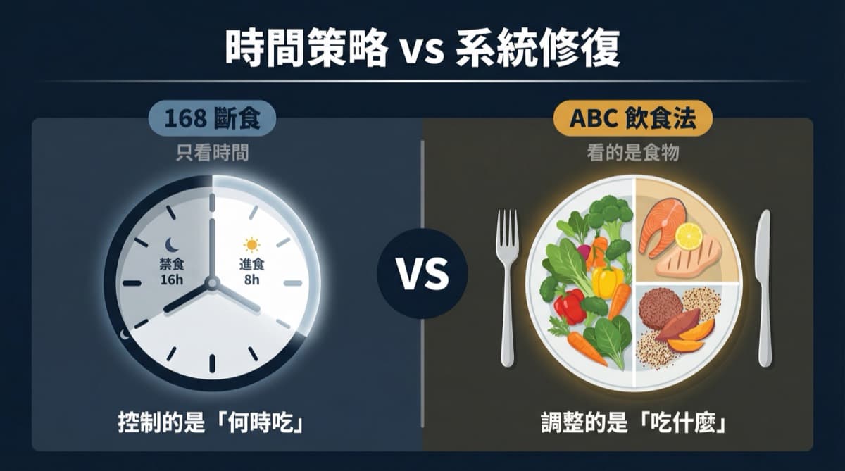 ABC 代謝重建 vs 168 間歇性斷食:為什麼你 168 斷食失敗了?