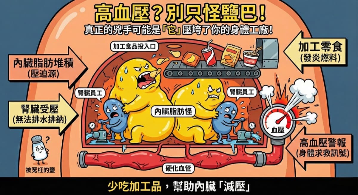 高血壓?問題可能不是鹽,而是你手上那包零食