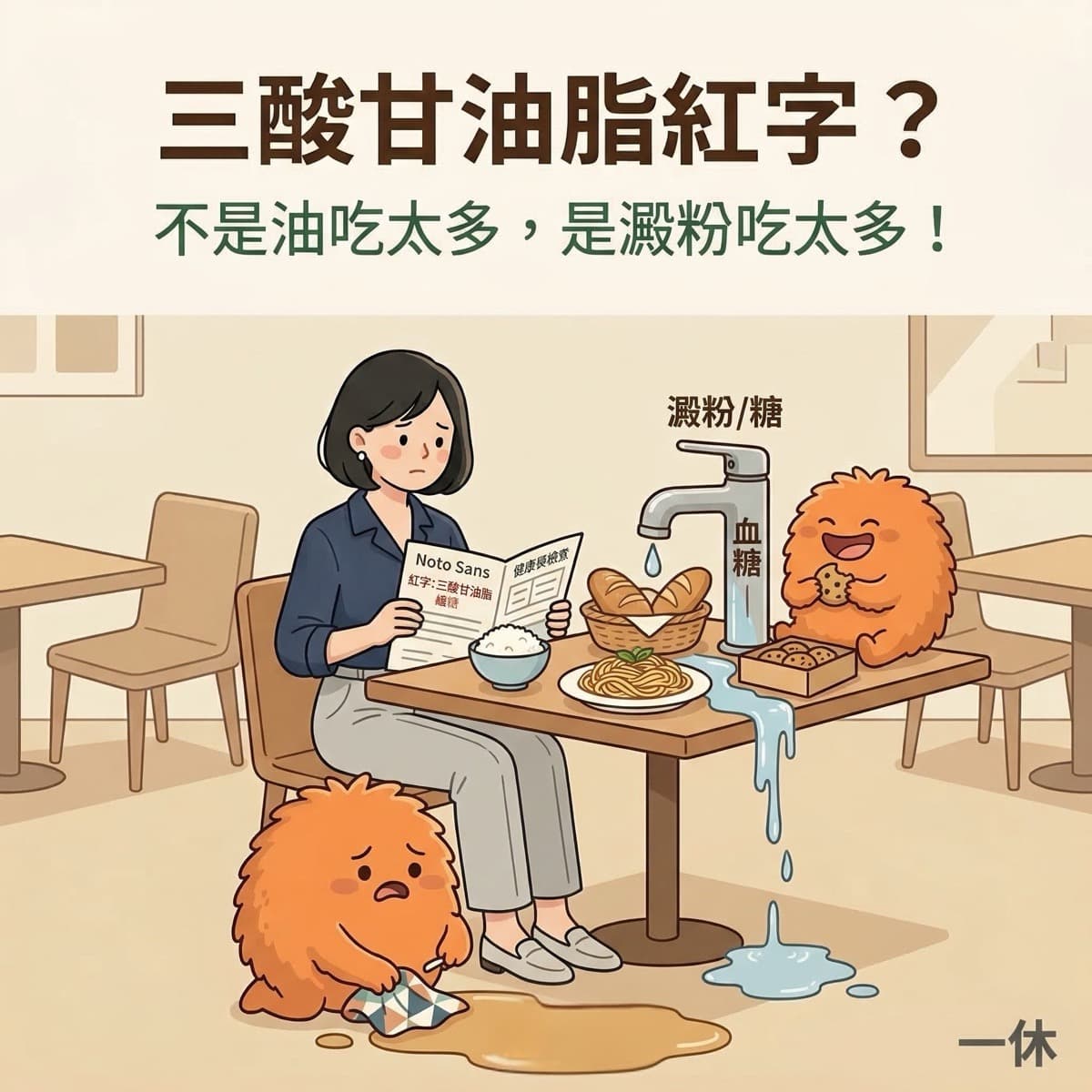 三酸甘油脂偏高?問題不是油吃太多,是澱粉吃太多