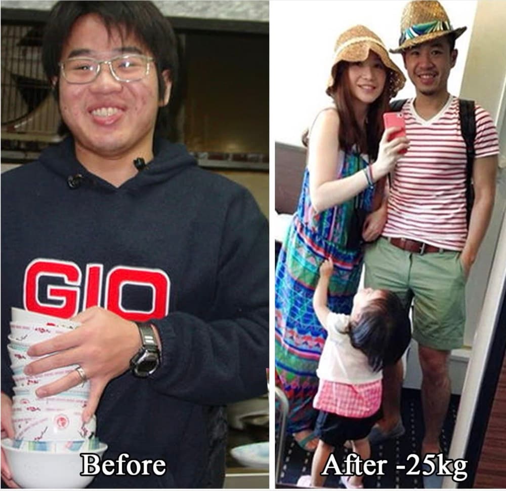 一休:89公斤到62公斤的對比